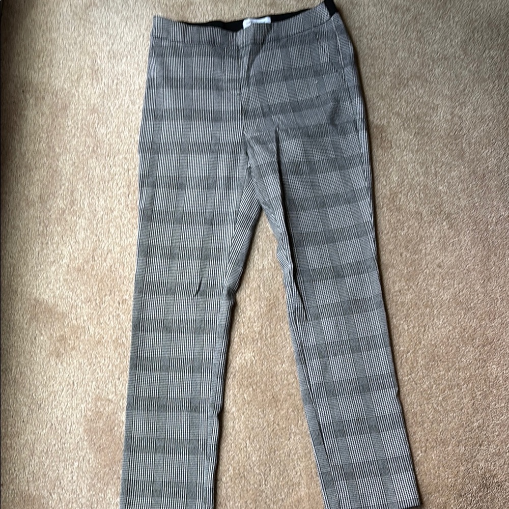 Gray Plaid Pants